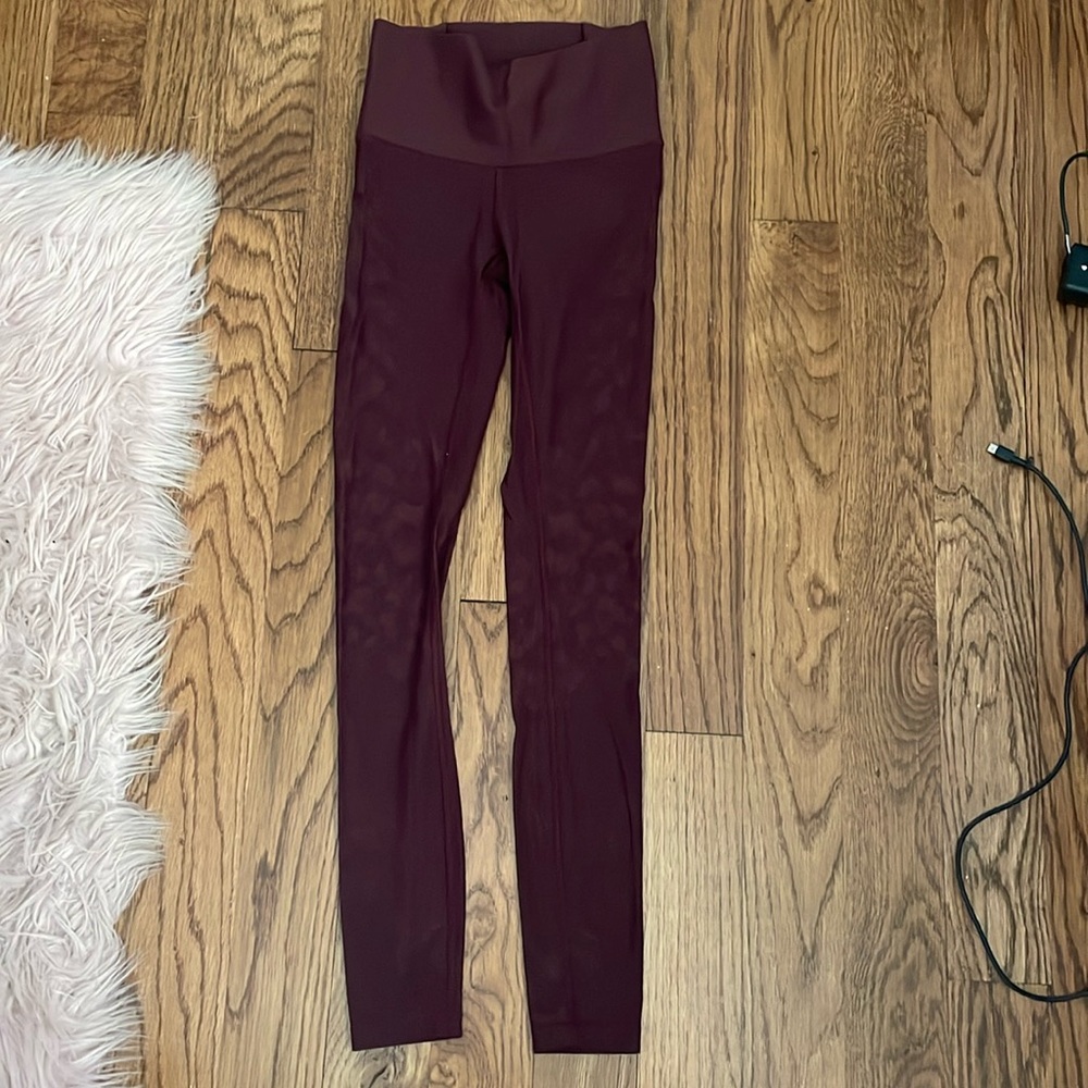 Worn Once. Maroon Lululemon Leggings.